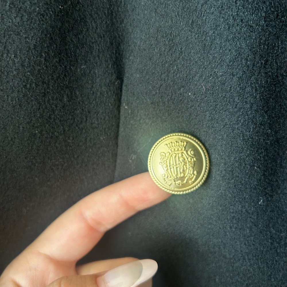 Loro Piana black virgin wool elegant coat NWT - Picture 2 of 5